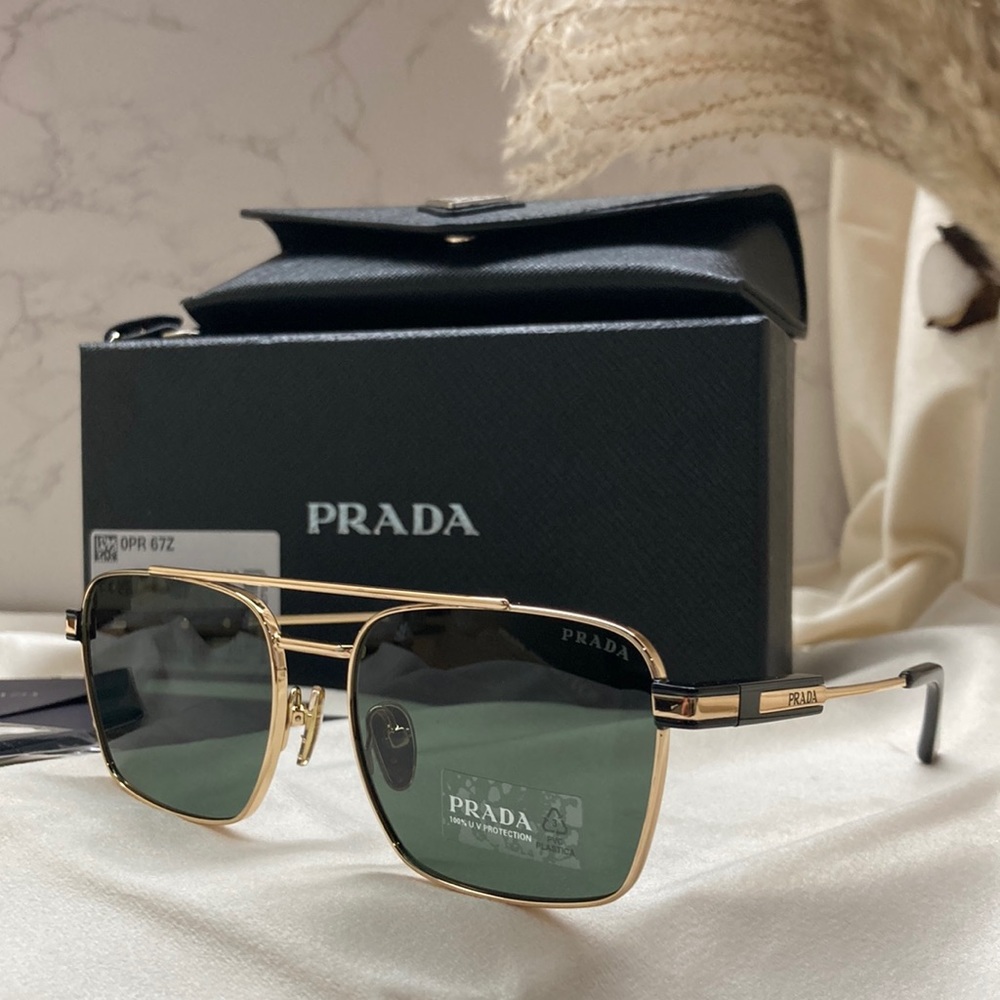 PRADA sunglasses Men’s Gold Grey